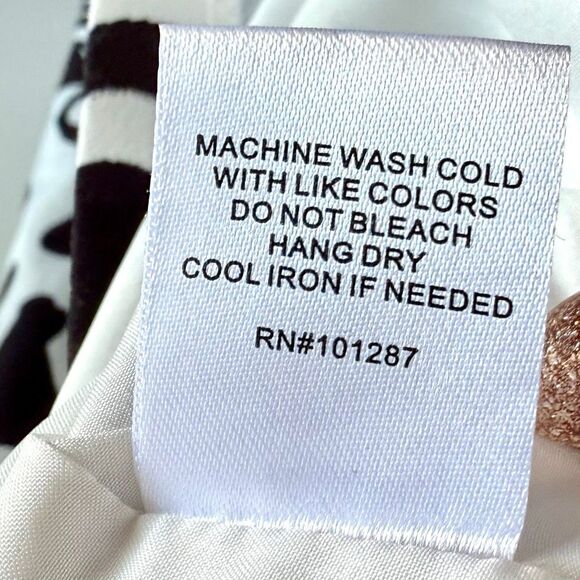 NWT Alexia Admor alter shift black and White abstract mini dress Size 6 - Picture 14 of 16